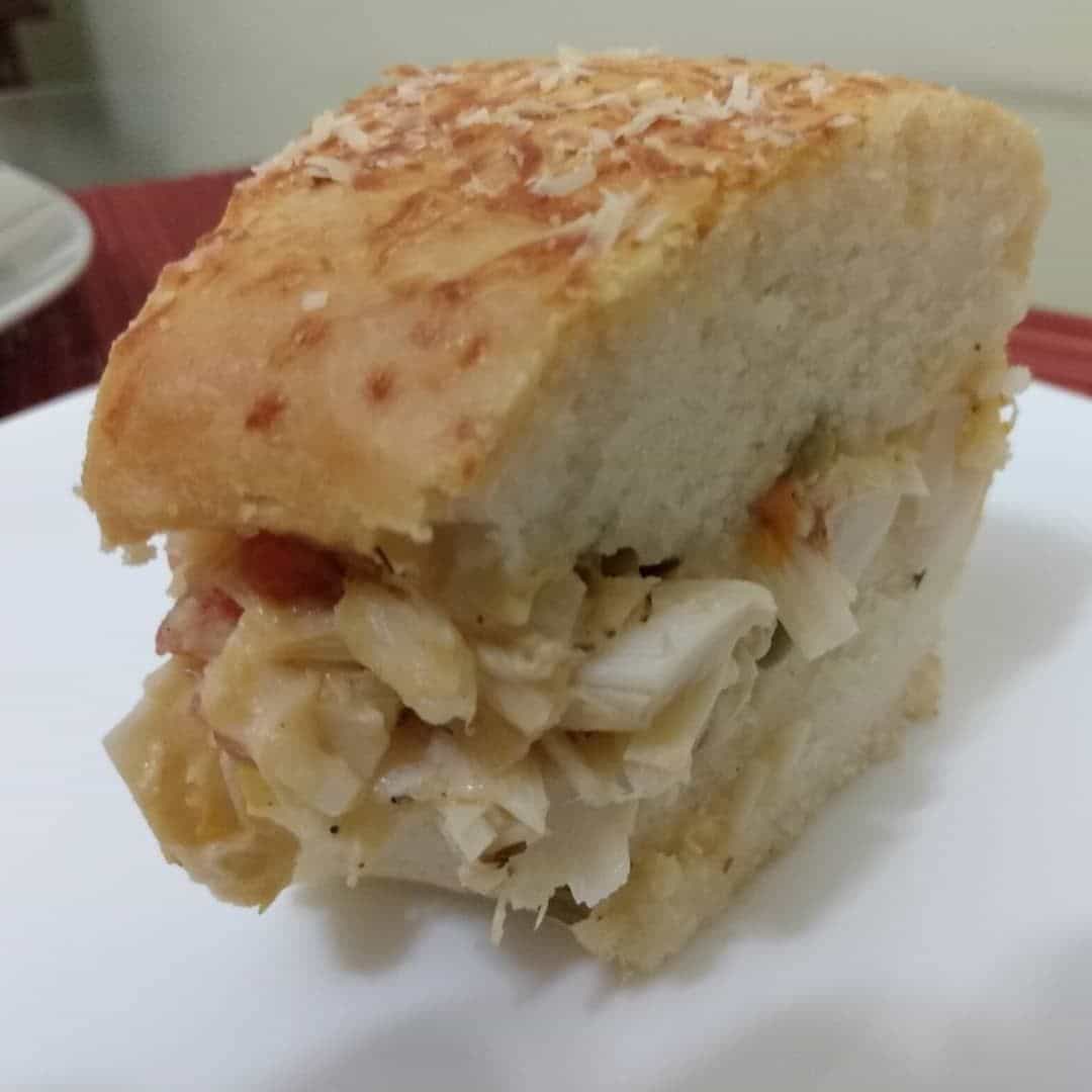 Torta de palmito sem glúten