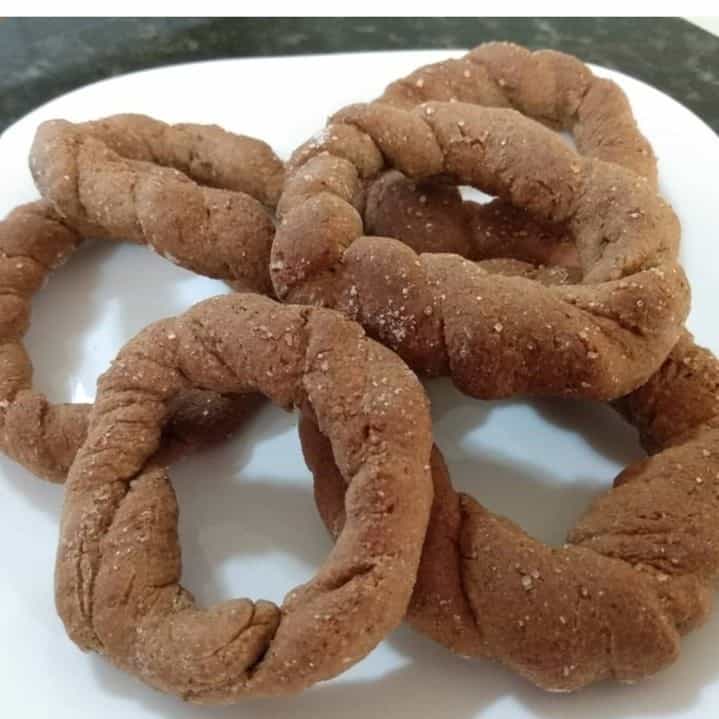 Rosquinha de banana, aveia e mel