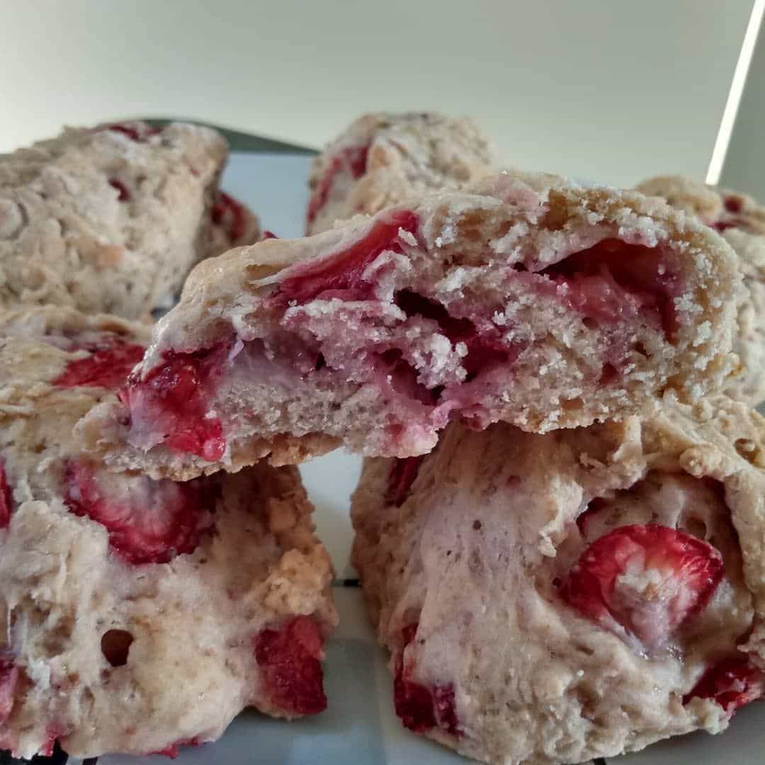 Scone de morango